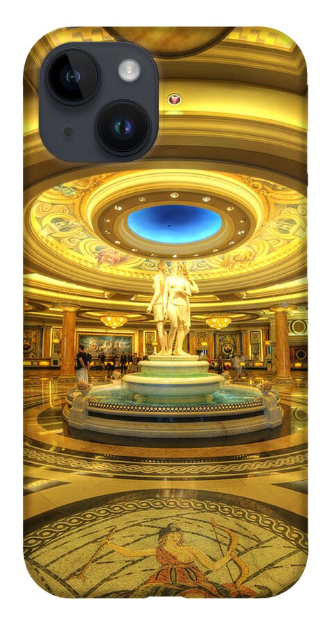 Art iPhone 14 Case featuring the photograph Caesar's Grand Lobby by Yhun Suarez