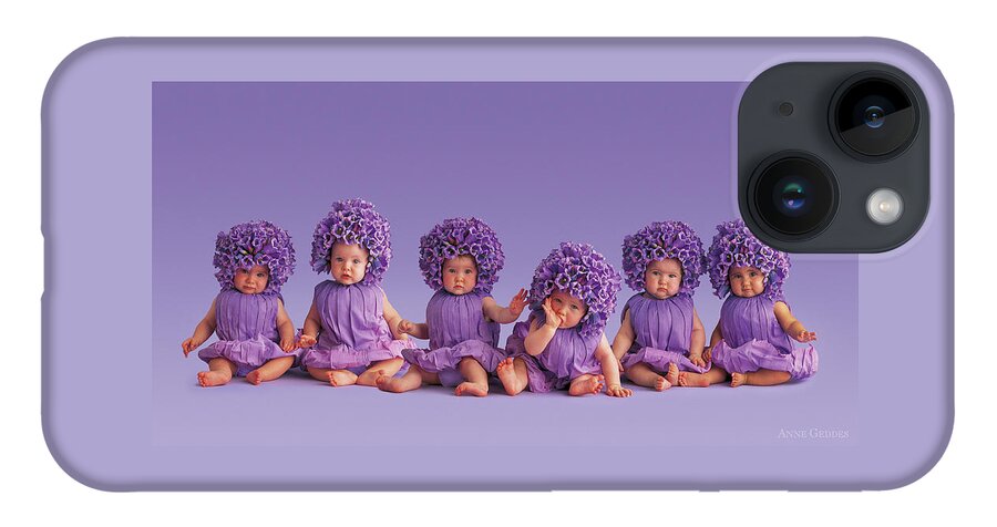 Purple iPhone 14 Case featuring the photograph Cantebury Bells by Anne Geddes