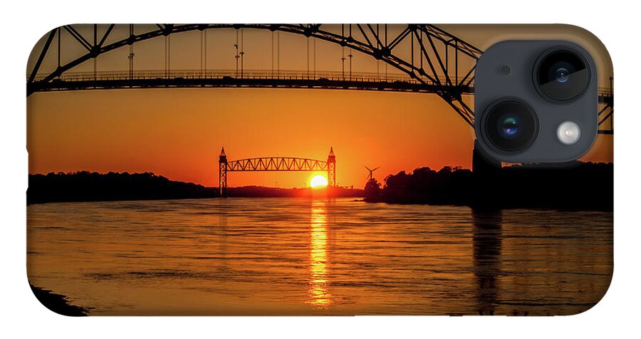 Cape Cod iPhone 14 Case featuring the photograph Cape Cod Canal Sunset by Michael James