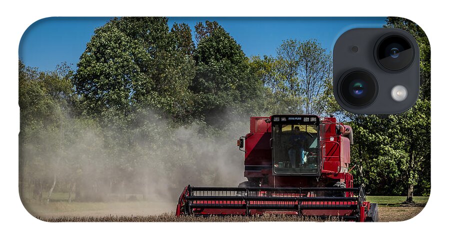 Axial Flow iPhone Case featuring the photograph Case IH Bean Harvest by Ron Pate