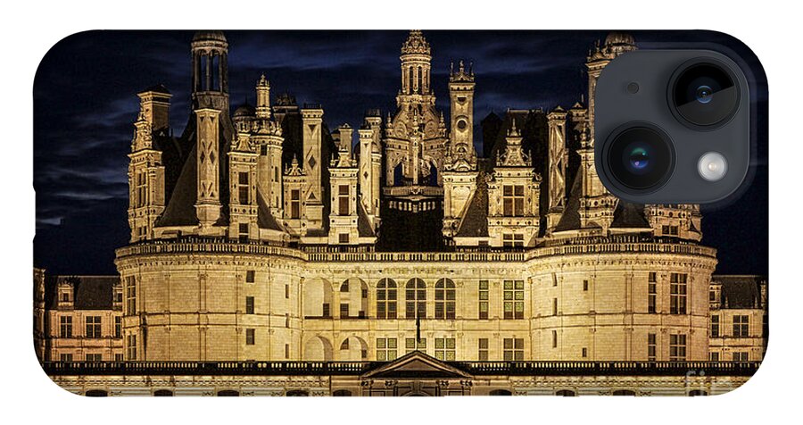 Castle iPhone 14 Case featuring the photograph Castle Chambord illuminated by Heiko Koehrer-Wagner