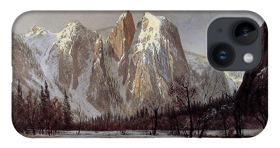Cathedral Rock iPhone 14 Case featuring the painting Cathedral Rock by MotionAge Designs