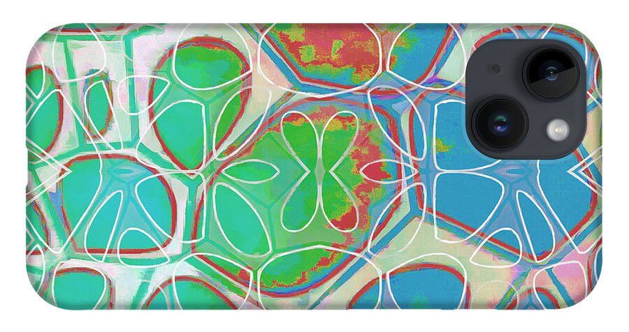 Painting iPhone Case featuring the painting Cell Abstract 10 by Edward Fielding