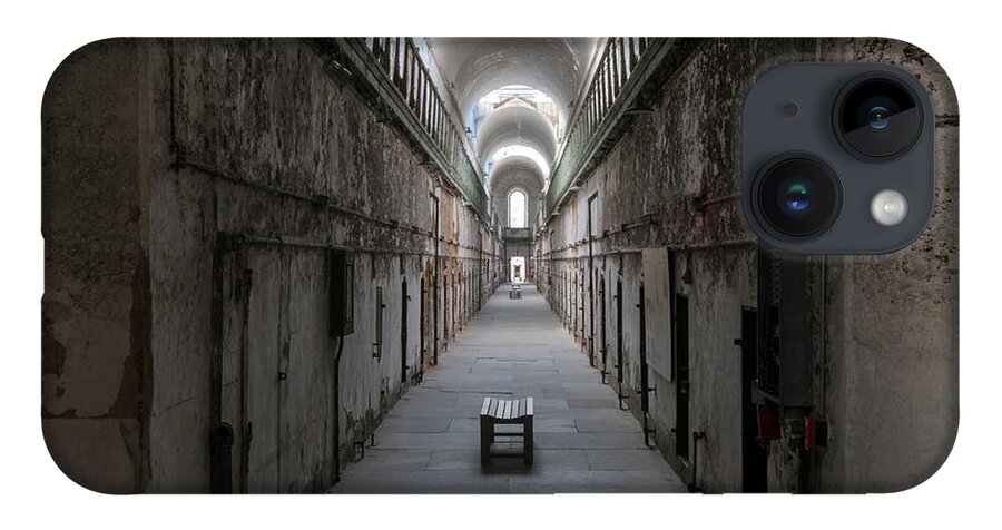 Eastern State Penitentiary iPhone 14 Case featuring the photograph Cellblock 7 by Tom Singleton