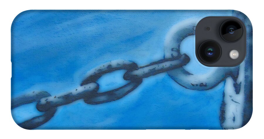 Chain iPhone 14 Case featuring the digital art Chained 2 by David Bigelow