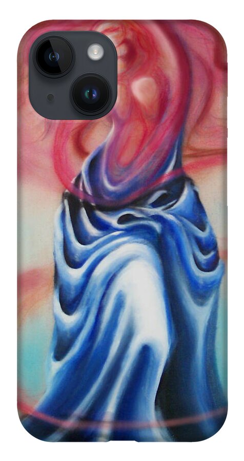 Female iPhone 14 Case featuring the painting Change by Kevin Middleton