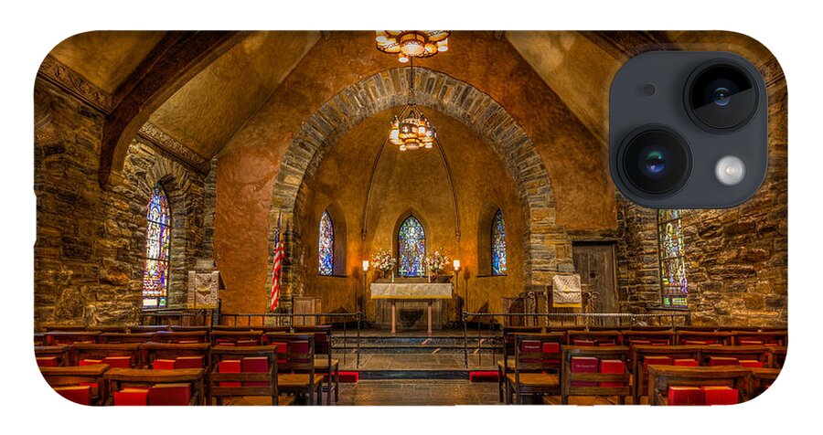 Church iPhone 14 Case featuring the photograph Chapel in the Woods Sanctuary by Rod Best