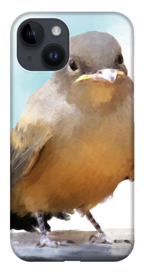 Bird iPhone 14 Case featuring the digital art Cheer Up by Diane Chandler