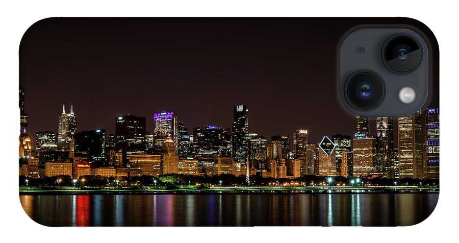 Chicago iPhone 14 Case featuring the photograph Chicago Skyline by Andrea Silies