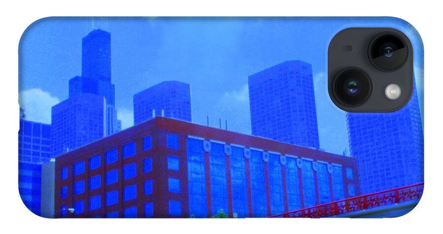 Cityscape iPhone Case featuring the photograph Chicago the city of blues by Julie Lueders 