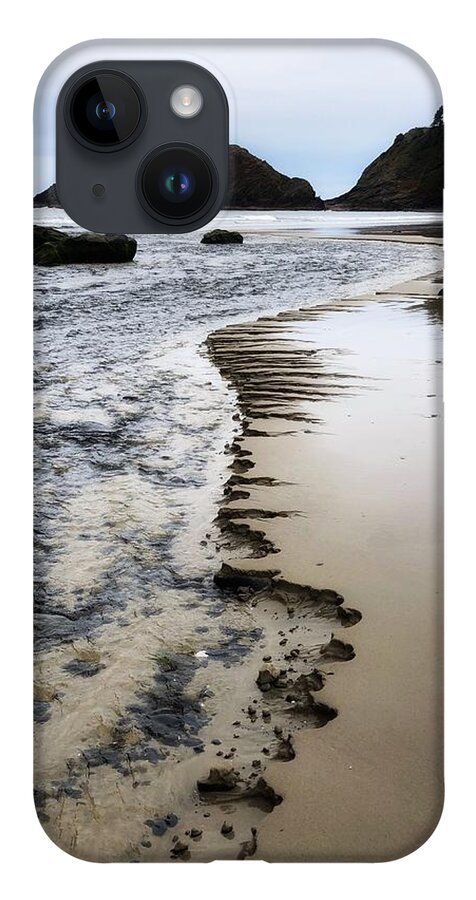 Chiseled Sand iPhone 14 Case featuring the photograph Chiseled Beach by Bonnie Bruno