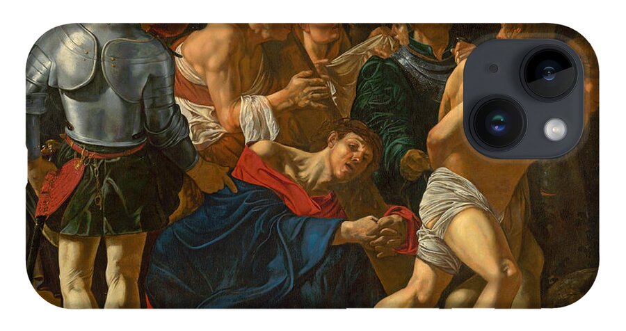Cecco Del Caravaggio iPhone Case featuring the painting Christ carrying the Cross by Cecco del Caravaggio