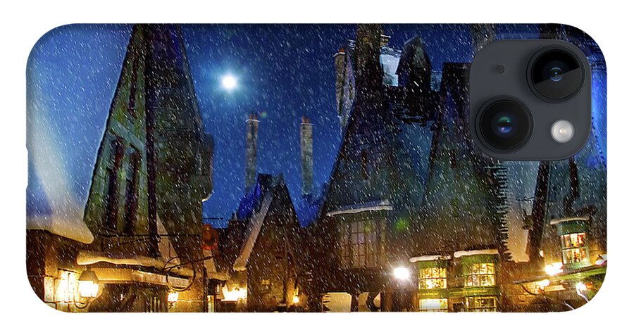 Harry Potter iPhone 14 Case featuring the photograph Christmas at Hogsmeade Blank by Mark Andrew Thomas