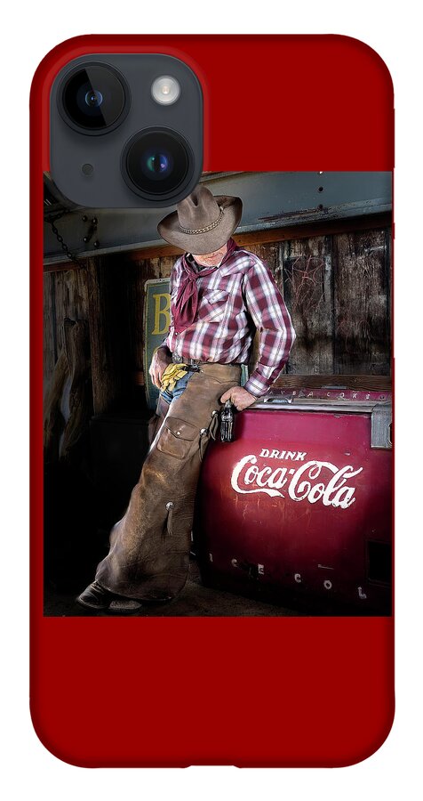 America iPhone 14 Case featuring the photograph Classic Coca-Cola Cowboy by James Sage