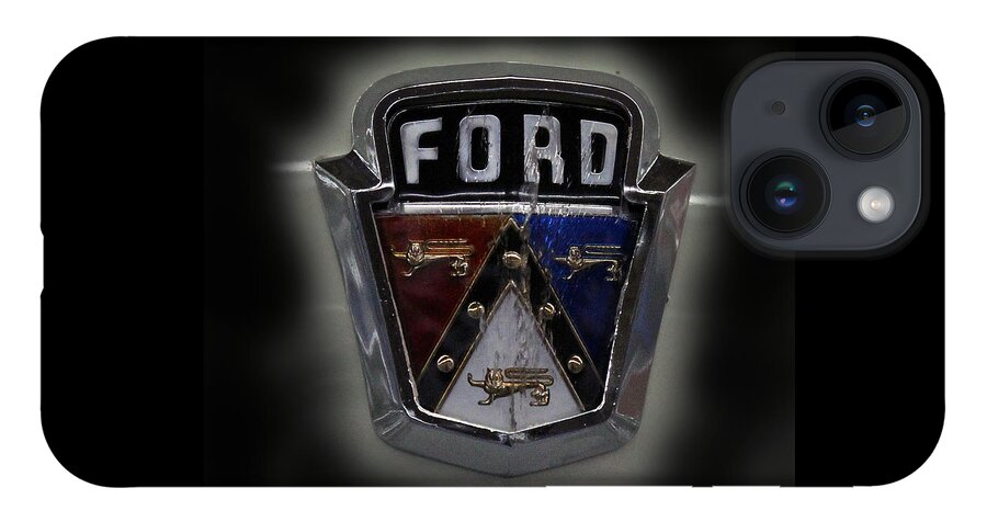 Art iPhone 14 Case featuring the photograph Classic Ford Emblem by DB Hayes