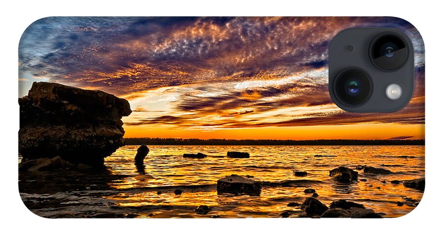 Sunset iPhone 14 Case featuring the photograph Closing Colors by Christopher Holmes
