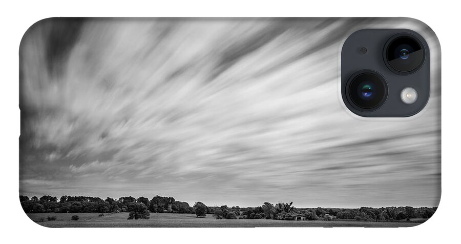 Clouds iPhone Case featuring the photograph Clouds Moving Over East Texas Field by Todd Aaron