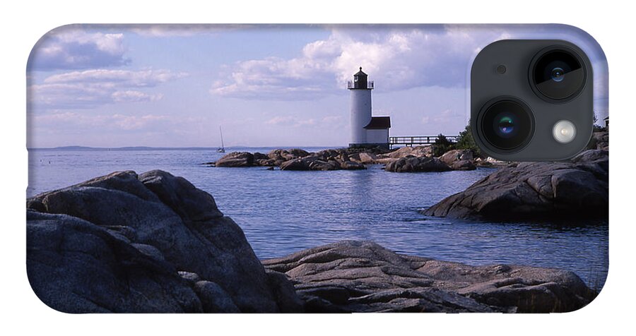 Landscape Lighthouse New England Annisquam Harbor Light Gloucester iPhone 14 Case featuring the photograph Cnrf0903 by Henry Butz