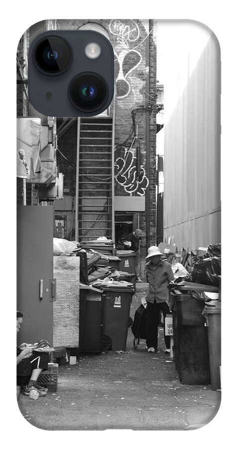 Alley iPhone 14 Case featuring the photograph Co-existence by Kreddible Trout