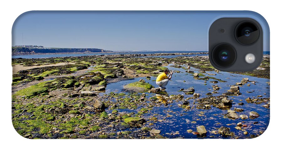 English Coast iPhone 14 Case featuring the photograph Coast. Low Tide. by Elena Perelman