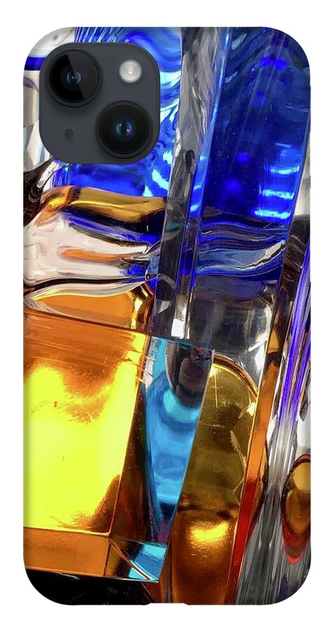 Crystal Vibrant Color Pattern Energy Color iPhone 14 Case featuring the photograph Color Series 1-4 by J Doyne Miller