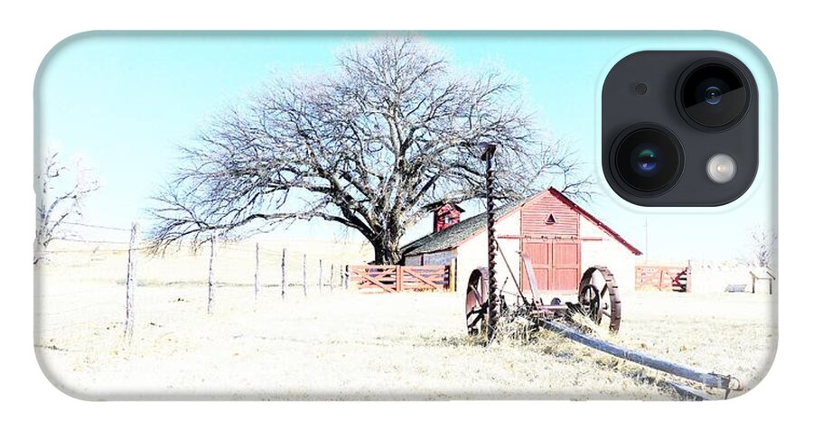 Rural Landscape iPhone 14 Case featuring the photograph Cottonwood Ranch by Merle Grenz