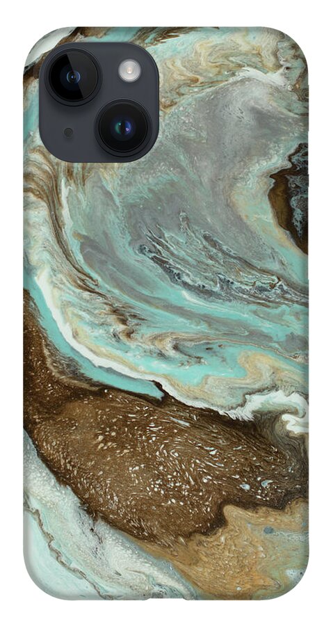 Organic iPhone 14 Case featuring the painting Sandbar by Tamara Nelson