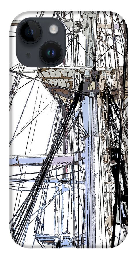 Tall Ship iPhone 14 Case featuring the photograph Crow's Nest by James Rentz