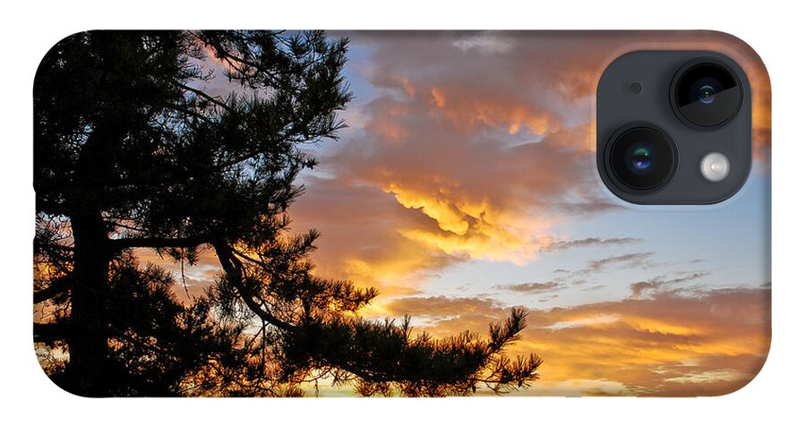 Nature iPhone 14 Case featuring the photograph Cumulus Clouds Plum Island by Michael Hubley