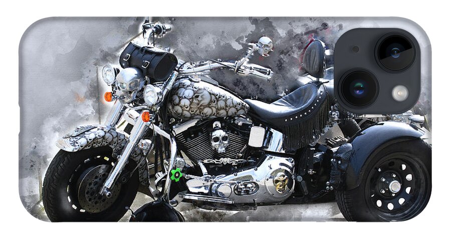 Harley Davidson iPhone 14 Case featuring the photograph Customized Harley Davidson by Anthony Murphy
