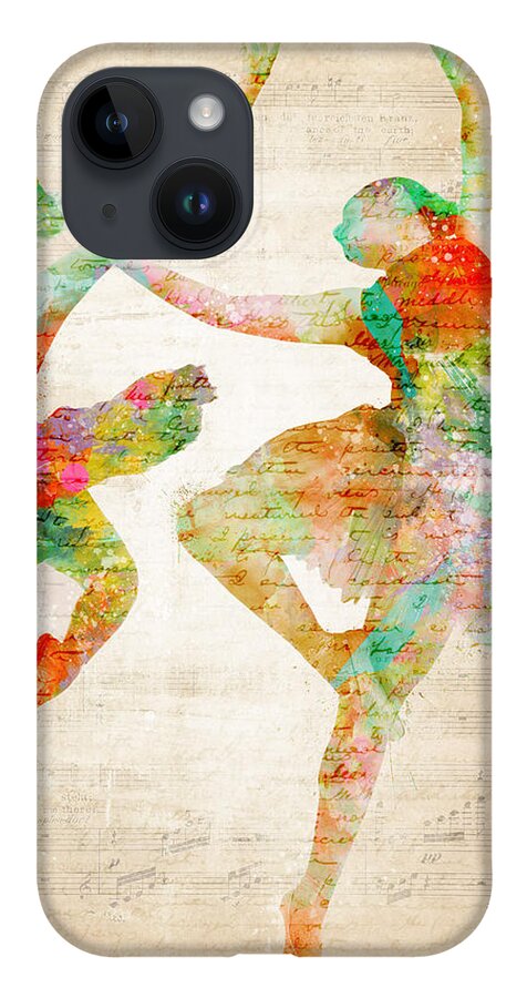 Ballet iPhone 14 Case featuring the digital art Dance With Me by Nikki Smith