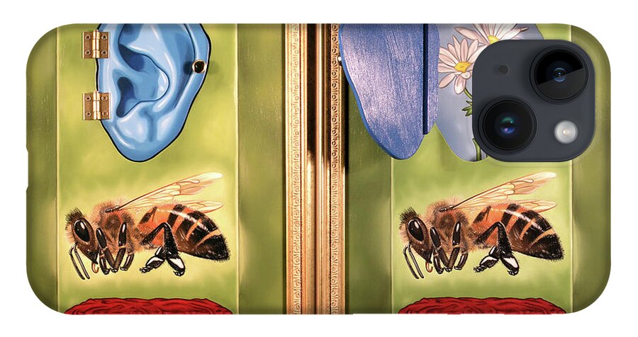  iPhone Case featuring the painting Death of the Canadian Bee by Paxton Mobley
