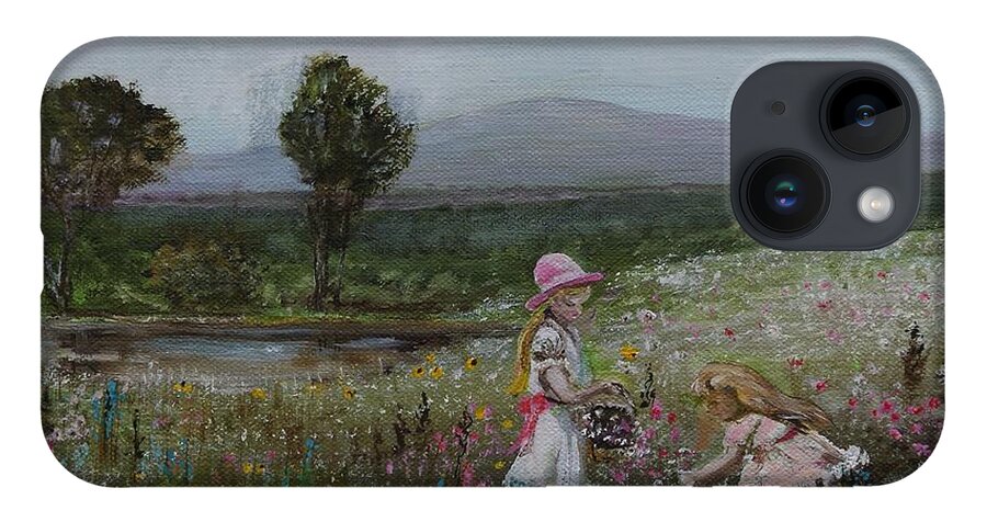 Impressionist iPhone 14 Case featuring the painting Delights of Spring - LMJ by Ruth Kamenev