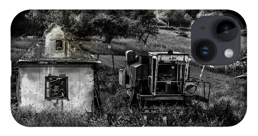 Derelict iPhone 14 Case featuring the photograph Derelict Farm, Transylvania by Perry Rodriguez