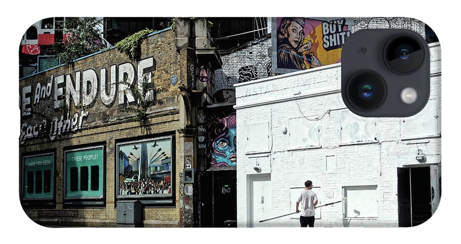Artist iPhone Case featuring the photograph Dilemma, London 2017 by Chris Honeyman