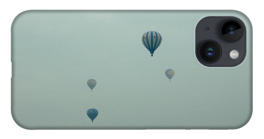 Adirondack Balloon Festival Mist Flight iPhone 14 Case featuring the photograph Dnrg0908 by Henry Butz
