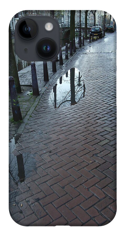 Landscape Amsterdam Red Light District iPhone 14 Case featuring the photograph Dnrh1109 by Henry Butz