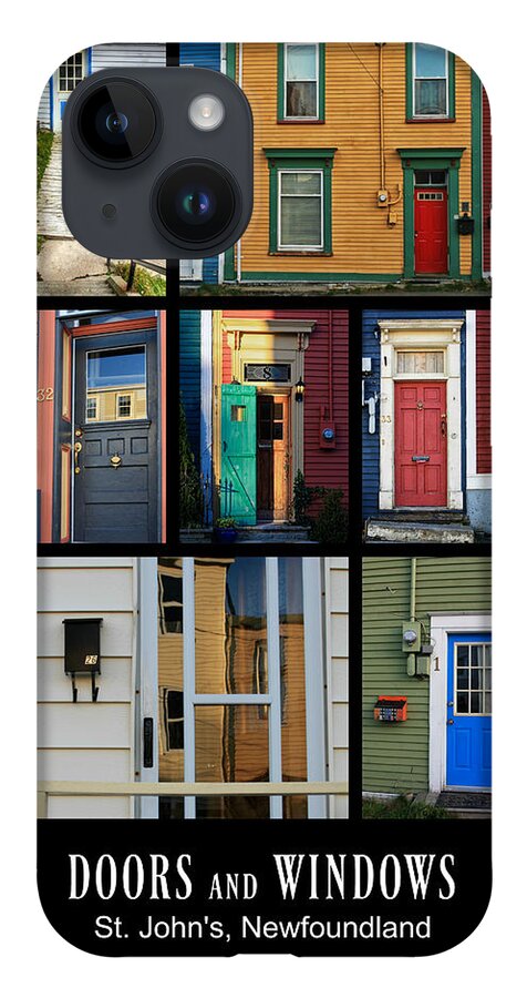 Doors iPhone 14 Case featuring the photograph Doors and Windows Newfoundland by Tatiana Travelways