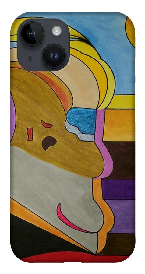 Geometric Art iPhone 14 Case featuring the painting Dream 288 by S S-ray