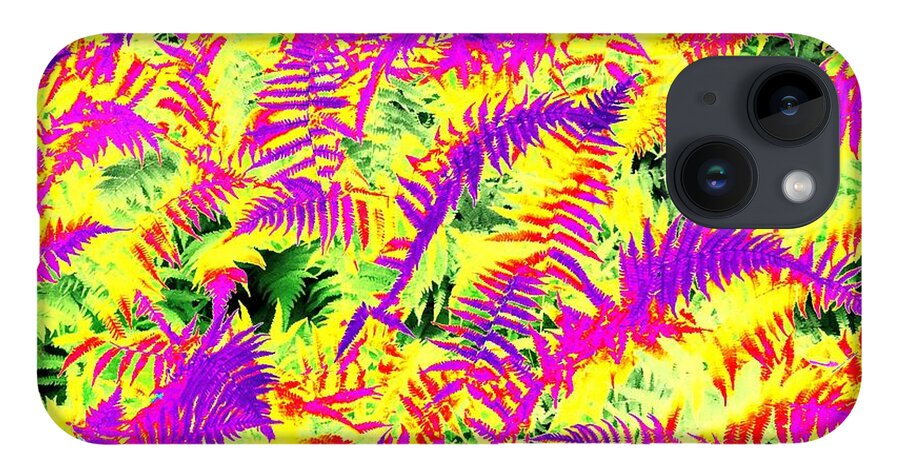 Photo-painting iPhone 14 Case featuring the photograph Dreaming Ferns by Ludwig Keck