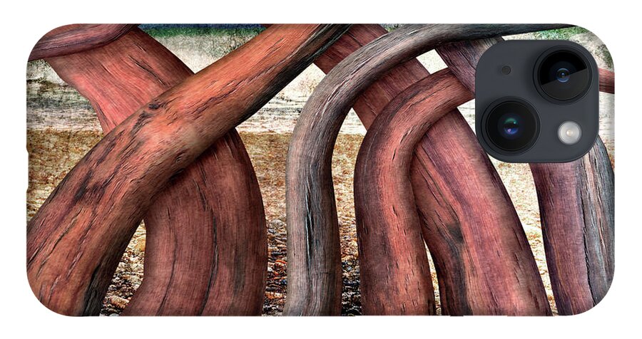 Driftwood iPhone Case featuring the digital art Driftwood by Ken Taylor