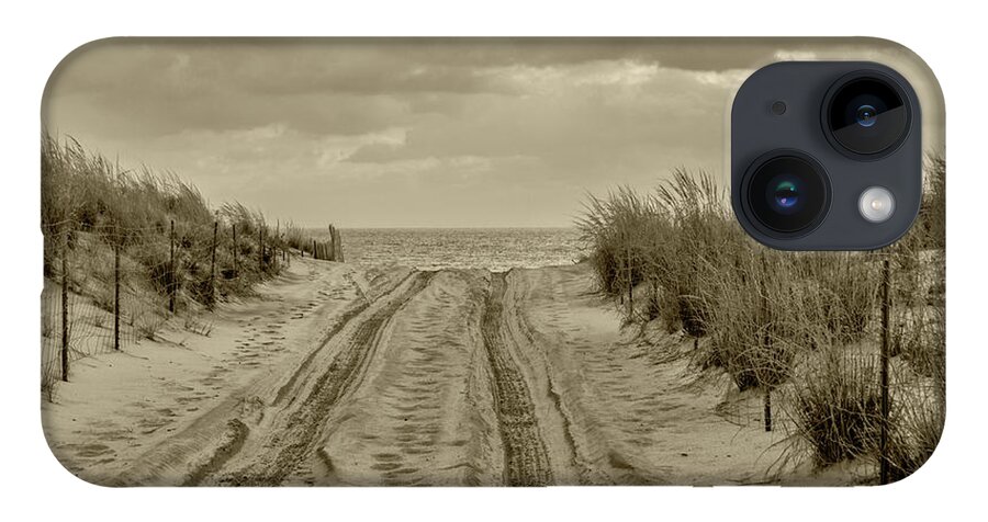 Beach iPhone 14 Case featuring the photograph Drive To The Ocean by Cathy Kovarik