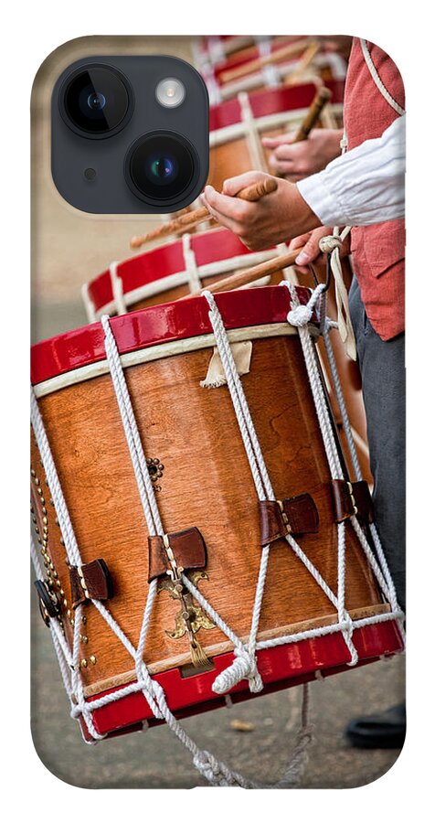 Music iPhone 14 Case featuring the photograph Drums Of The Revolution by Christopher Holmes