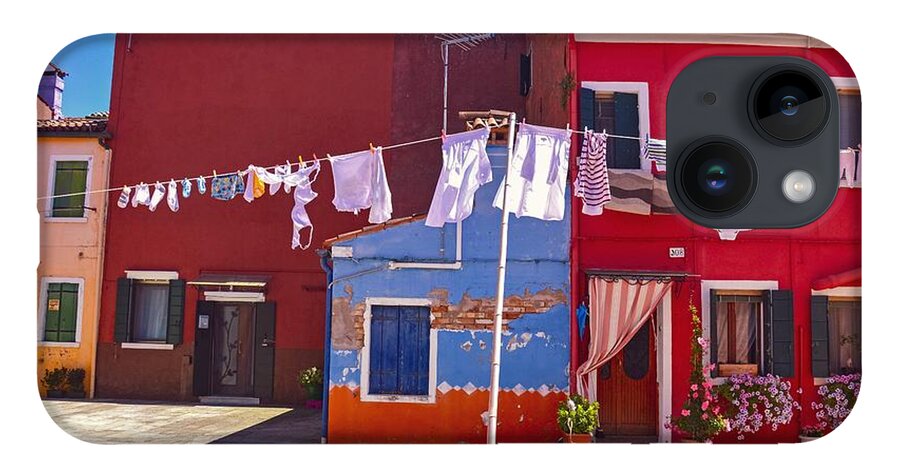 Burano iPhone 14 Case featuring the photograph Drying Time by Shannon Kelly
