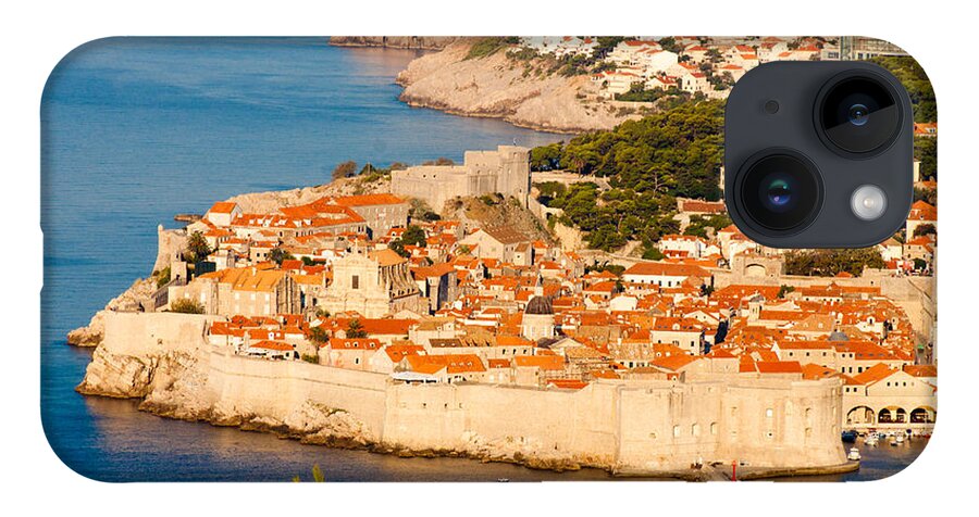 Aerial iPhone 14 Case featuring the photograph Dubrovnik Old City by Thomas Marchessault