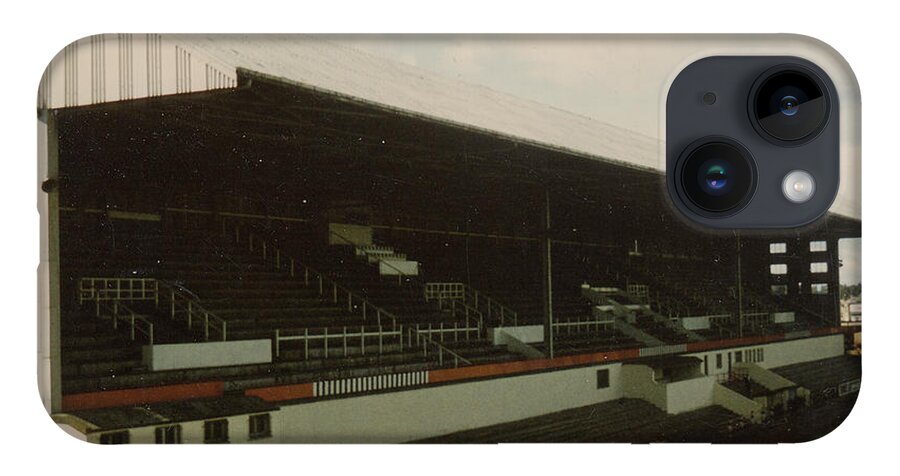  iPhone 14 Case featuring the photograph Dunfermline Athletic - East End Park - Main Stand 1 - 1980s by Legendary Football Grounds