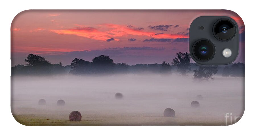 Historic iPhone Case featuring the photograph Early Morning Sunrise on the Natchez Trace Parkway in Mississippi by T Lowry Wilson