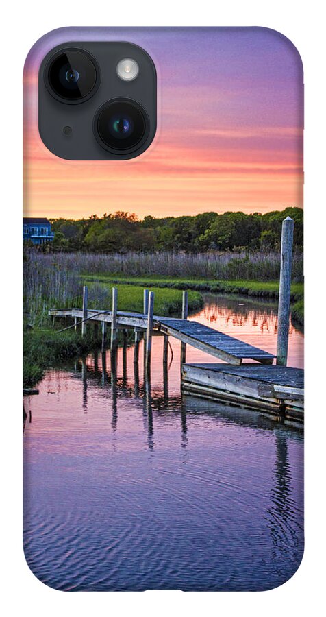 East Moriches iPhone 14 Case featuring the photograph East Moriches Sunset by Robert Seifert
