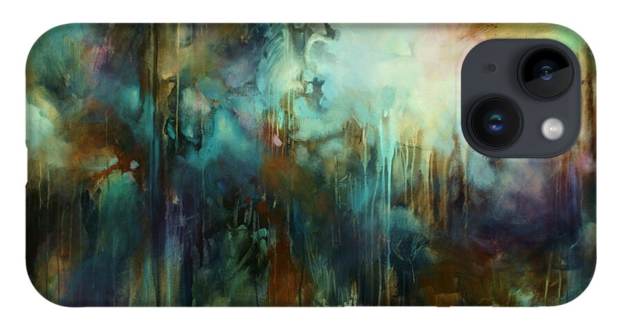 Colors iPhone 14 Case featuring the painting 'Edge of Dreams' by Michael Lang