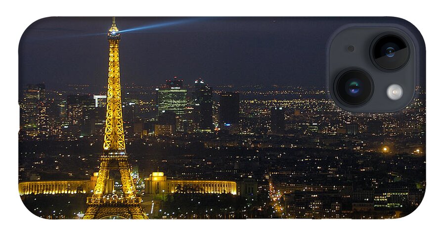 Eiffel iPhone Case featuring the photograph Eiffel Tower at Night by Sebastian Musial